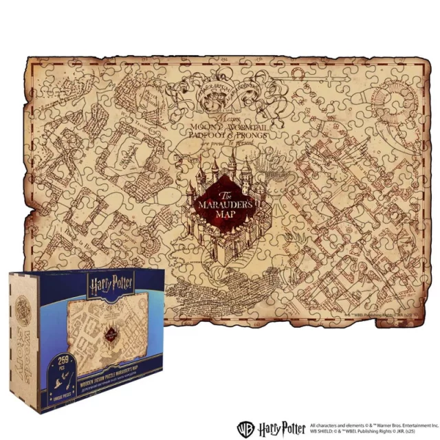 Puzzle Harry Potter - Marauder’s Map (dřevěné)