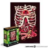 Puzzle Rick & Morty - Anatomy Park (dřevěné)