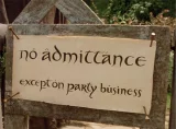 Replika Lord of the Rings - No Admittance Sign (Weta Workshop)