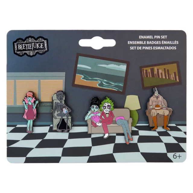 Sada odznaků Beetlejuice - Waiting Room (Funko)