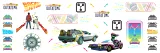 Samolepky na zeď Back to the Future - Wall Decal Set