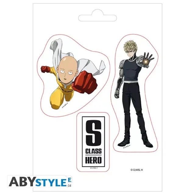 Samolepky One Punch Man - Saitama and Icons