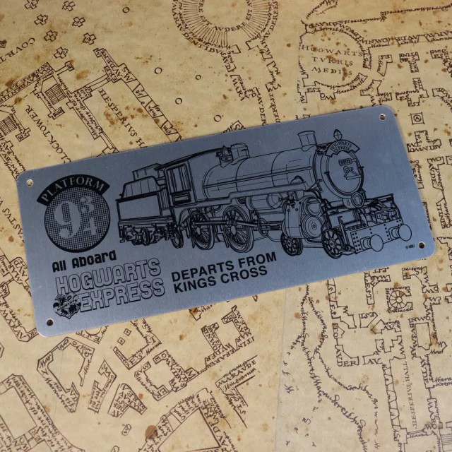 Sběratelská cedule Harry Potter - Hogwarts Express Schematic Limited Edition