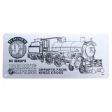 Sběratelská cedule Harry Potter - Hogwarts Express Schematic Limited Edition