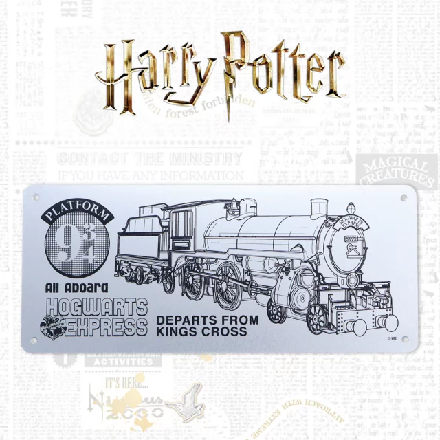 Sběratelská cedule Harry Potter - Hogwarts Express Schematic Limited Edition