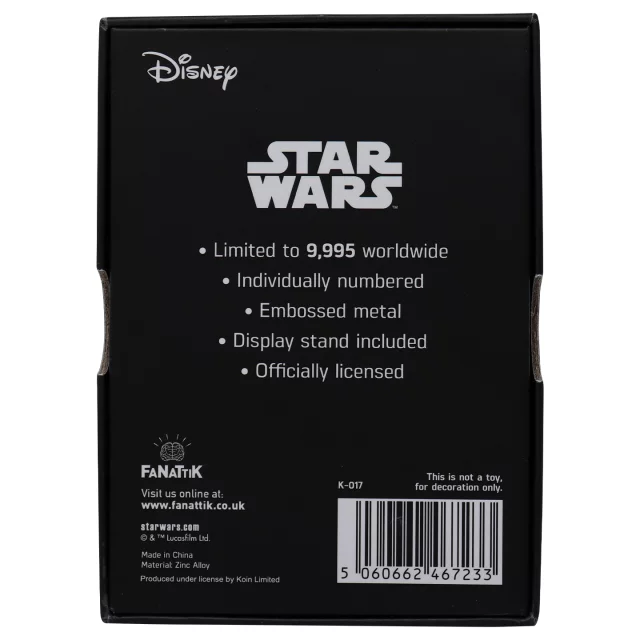 Sběratelská plaketka Star Wars - Jabba the Hut Ingot