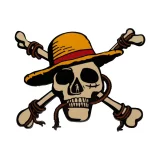 Sběratelský medailon One Piece - Jolly Roger