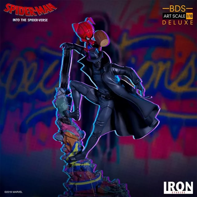 Soška Spider-Man: Into the Spider-Verse - Spider Noir and Spider Ham Art Scale 1/10 (Iron Studios)