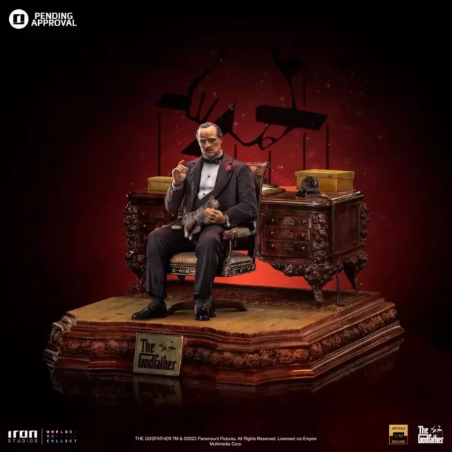 Soška The Godfather - Don Vito Corleone Deluxe Art Scale 1/10 (Iron Studios)