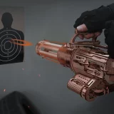 Stavebnice - Rotating-Barrel Machine Gun (dřevěná)