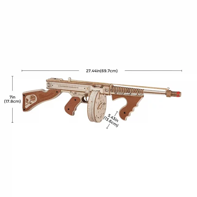 Stavebnice - Thomson Submachine Gun (dřevěná)