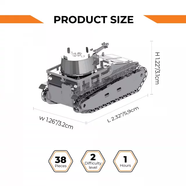 Stavebnice World of Tanks - Leichttraktor Vs.Kfz.31 (kovová)