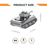 Stavebnice World of Tanks - M4 Sherman (kovová)