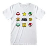 Tričko Super Mario - Items