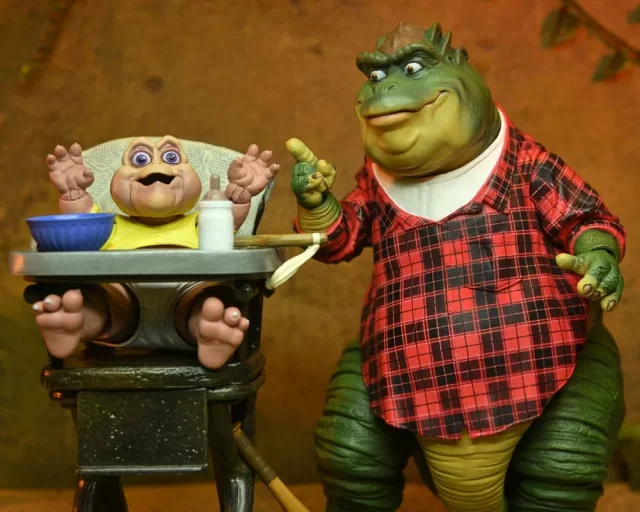 Výhodný set Dinosaurové - Figurka Earl Sinclair + Baby Sinclair (NECA)