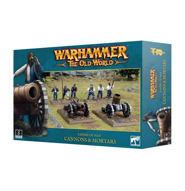 Warhammer The Old World - Empire of Man - Cannons and Mortars (8 figurek)