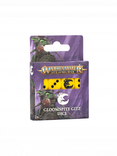 Kostky Warhammer Age of Sigmar - Gloomspite Gitz Dice (16 ks)