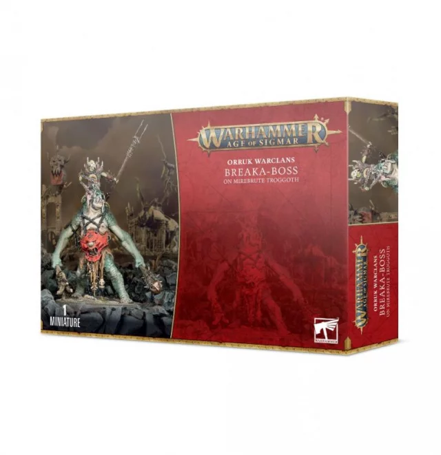 W-AOS: Orruk Warclans - Breaka-boss on Mirebrute Troggoth (1 figurka)