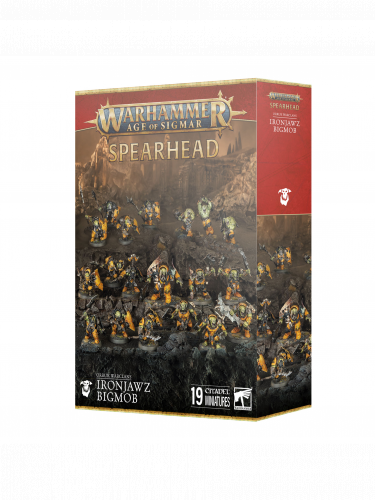 W-AOS: Spearhead - Orruk Warclans Ironjawz Bigmob (19 figurek)