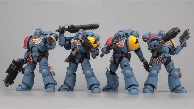 【开盒分享】JOYTOY暗源 战锤WARHAMMER 40K 太空野狼猎手小队Hunter Pack 1/18