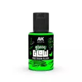 Krycí barva AK - Green Glow Precision Fluor (zelená) - AK-Interactive