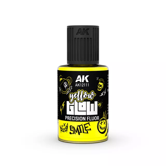 Krycí barva AK - Yellow Glow Precision Fluor (žlutá) - AK-Interactive