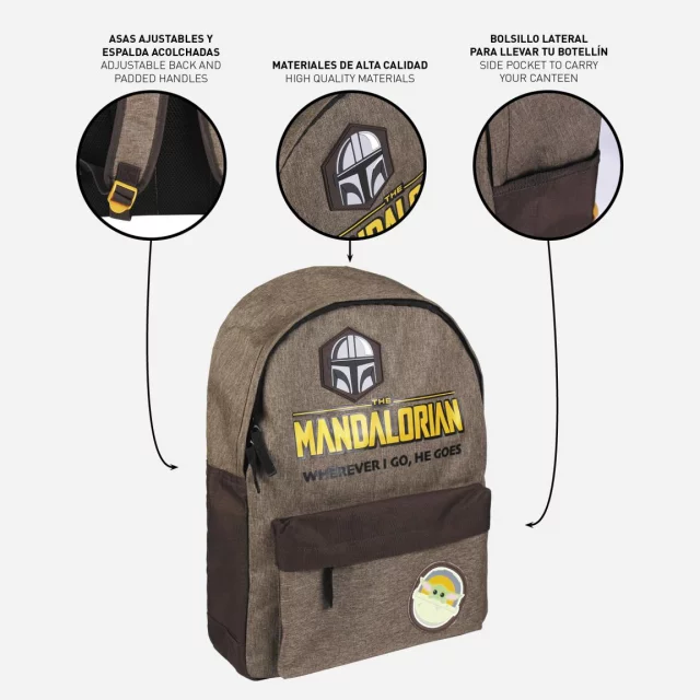 Batoh Star Wars: The Mandalorian - Wherever I Go, He Goes