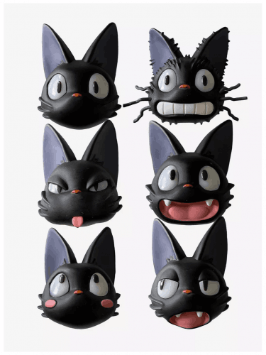 Magnet Ghibli (Kiki's Delivery Service) - Jiji Face Blind Box (náhodný výběr)
