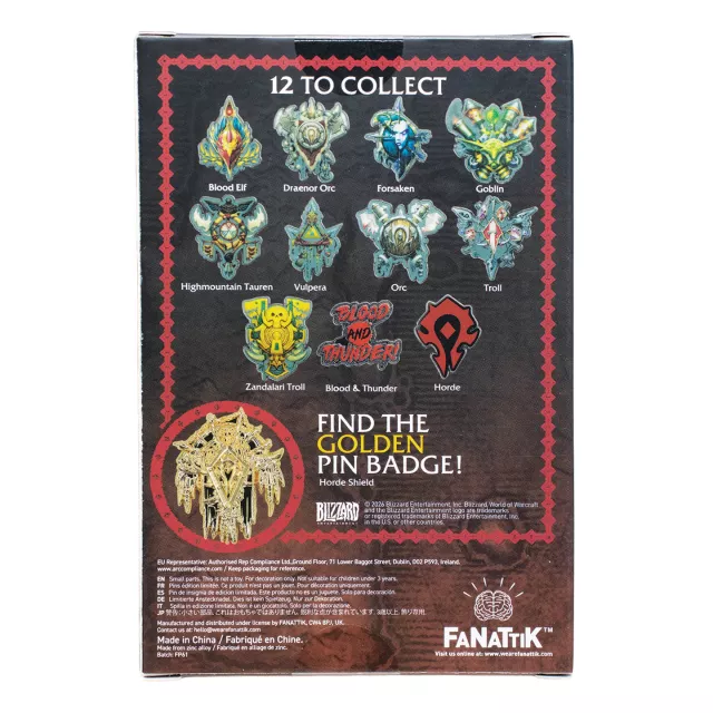 Odznak World of Warcraft - Horde (náhodný výběr) - Pin