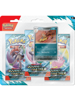 Karetní hra Pokémon TCG: Scarlet & Violet - Journey Together 3-Pack Blister booster (Scrafty)