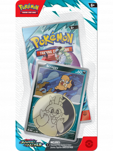 Karetní hra Pokémon TCG: Scarlet & Violet - Journey Together Checklane Blister booster (Scraggy)