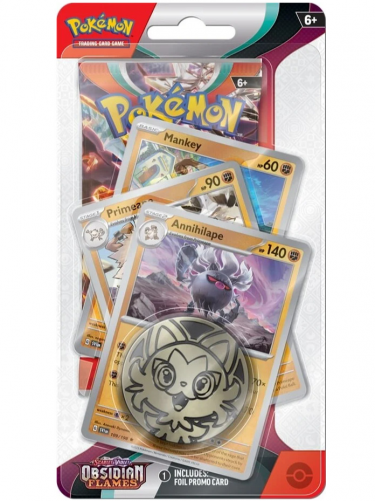 Karetní hra Pokémon TCG: Scarlet & Violet - Obsidian Flames Premium Checklane Blister booster (Annihilape)