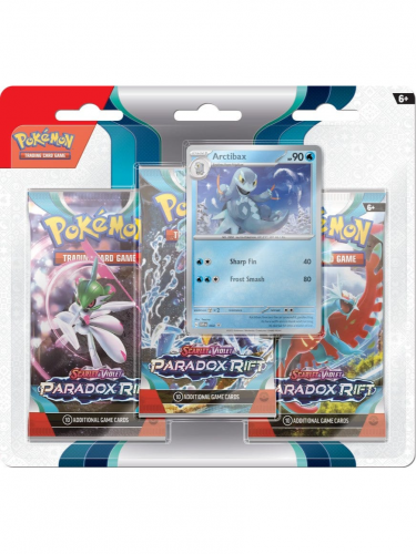 Karetní hra Pokémon TCG: Scarlet & Violet - Paradox Rift 3-Pack Blister booster (Arctibax)