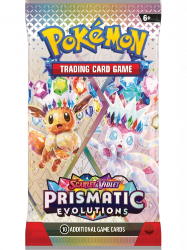 Karetní hra Pokémon TCG: Scarlet & Violet - Prismatic Evolutions Booster (10 karet)