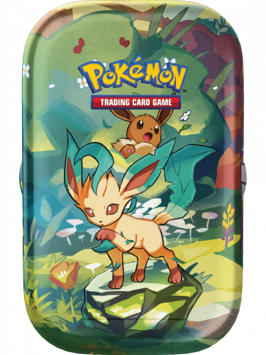 Karetní hra Pokémon TCG: Scarlet & Violet Prismatic Evolutions - Mini Tin: Leafeon