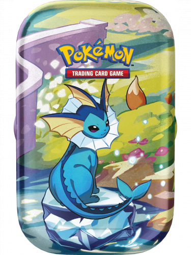 Karetní hra Pokémon TCG: Scarlet & Violet Prismatic Evolutions - Mini Tin: Vaporeon