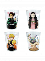 Skleničky Demon Slayer - Group (set 4 ks panáků)