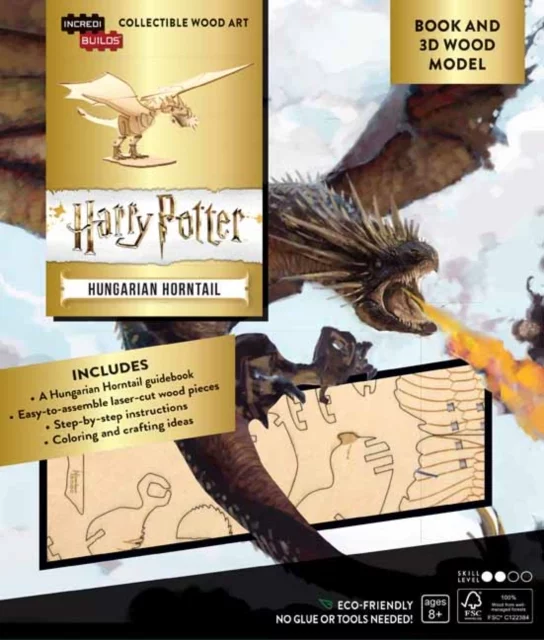 IncrediBuilds: Harry Potter: Hungarian Horntail Book and 3D Wood Model
l