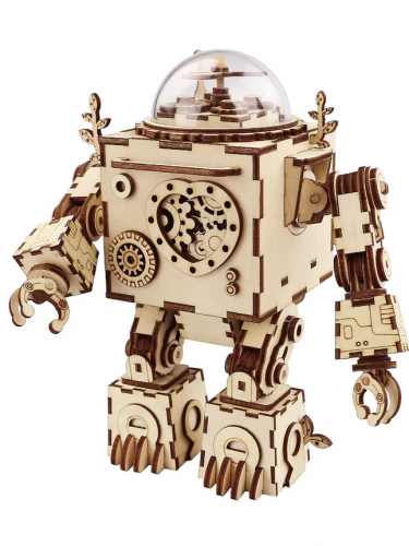 Stavebnice - Hrací skříňka robot Orpheus (dřevěná)