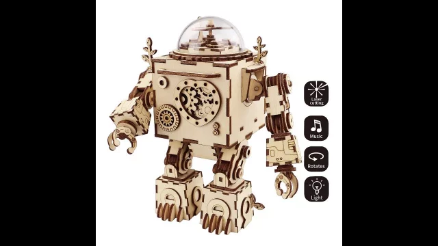 Robotime Steam Punk Music Box - AM601 Orpheus  3D Wooden Puzzle