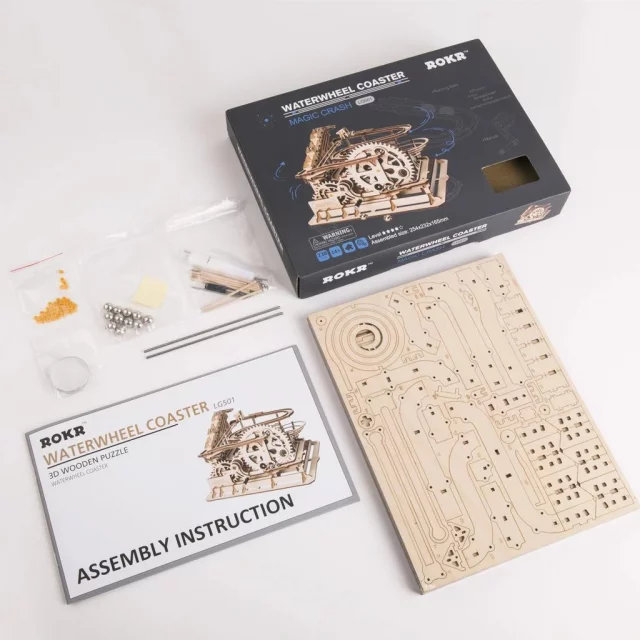 Marble Parkour LG501 - Robotime Handcrank Marble Run Building Kits