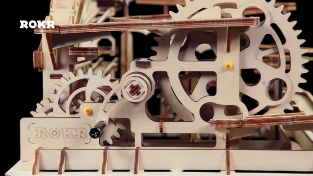 Robotime Magic Crush - Marble Run Model Building Kits - Waterwheel coaster LG501