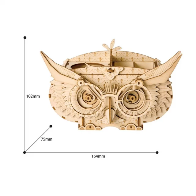 Rolife Owl Box TG405 Modern 3D Wooden Puzzle