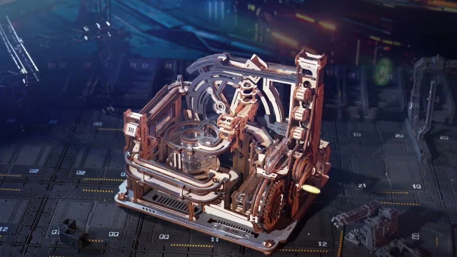 ROKR Marble Spaceport Marble Run 3D Wooden Puzzle LGC01