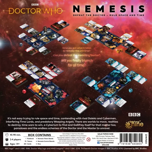 Desková hra Doctor Who: Nemesis EN