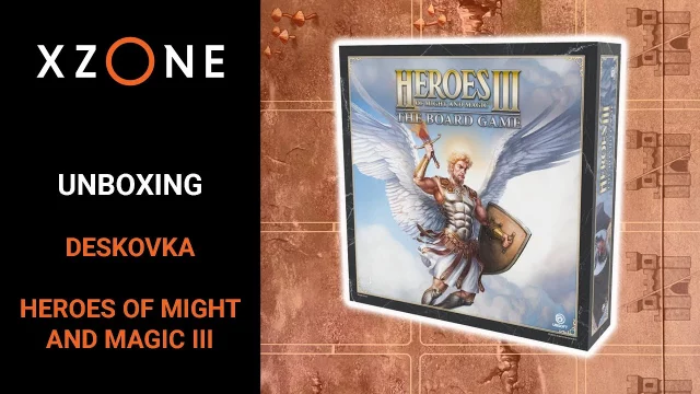 Unboxing deskové hry Heroes of Might & Magic III The Board Game