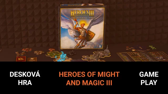 Hraní deskové hry Heroes of Might & Magic III The Board Game