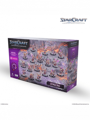 Desková hra StarCraft - Tabletop Miniature Game - Zergling - Expansion Set (18 figurek)