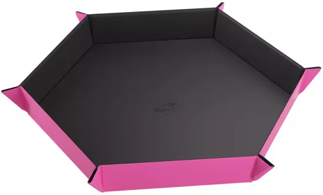 Dice Tray Gamegenic - Magnetic - Hexagonal Black/Pink - Kostky a doplňky