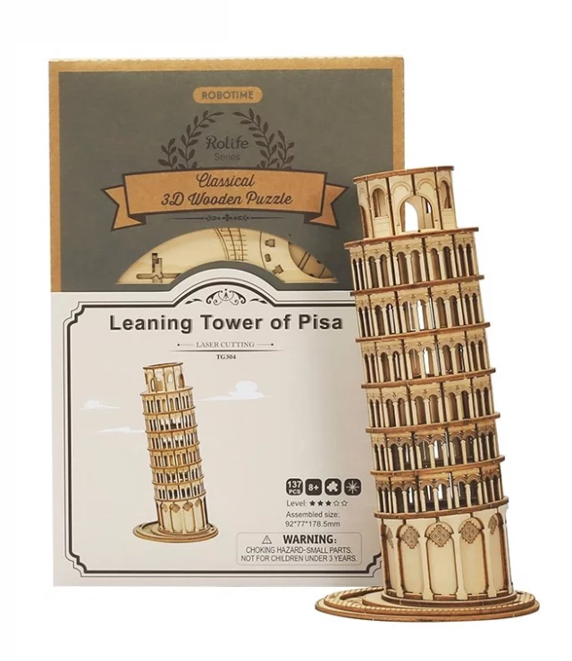 Stavebnice - Šikmá věž v Pise (dřevěná)